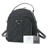 PRADA Triangle Backpack for Women, Black, 1BZ066 — Like New