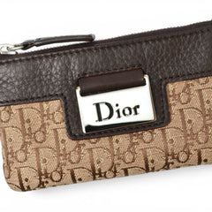 Christian Dior Key Pouch Coin Case - Street Chic Beige Brown — New - Store Return