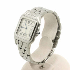Cartier Panthère LM W25032P5 Men's Watch, Date, Ivory, Quartz Watch — Like New