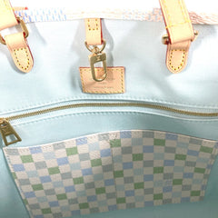 LOUIS VUITTON N40518 Pastel Damier On the Go MM Tote Bag Shoulder Handbag Canvas Women's Pistachio White OT-240704-3 — New - Store Return