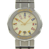 Corum Admiral's Cup Watch 39.610.20 V-50 Stainless Steel Quartz Analog Display White Dial Women's — Very Good