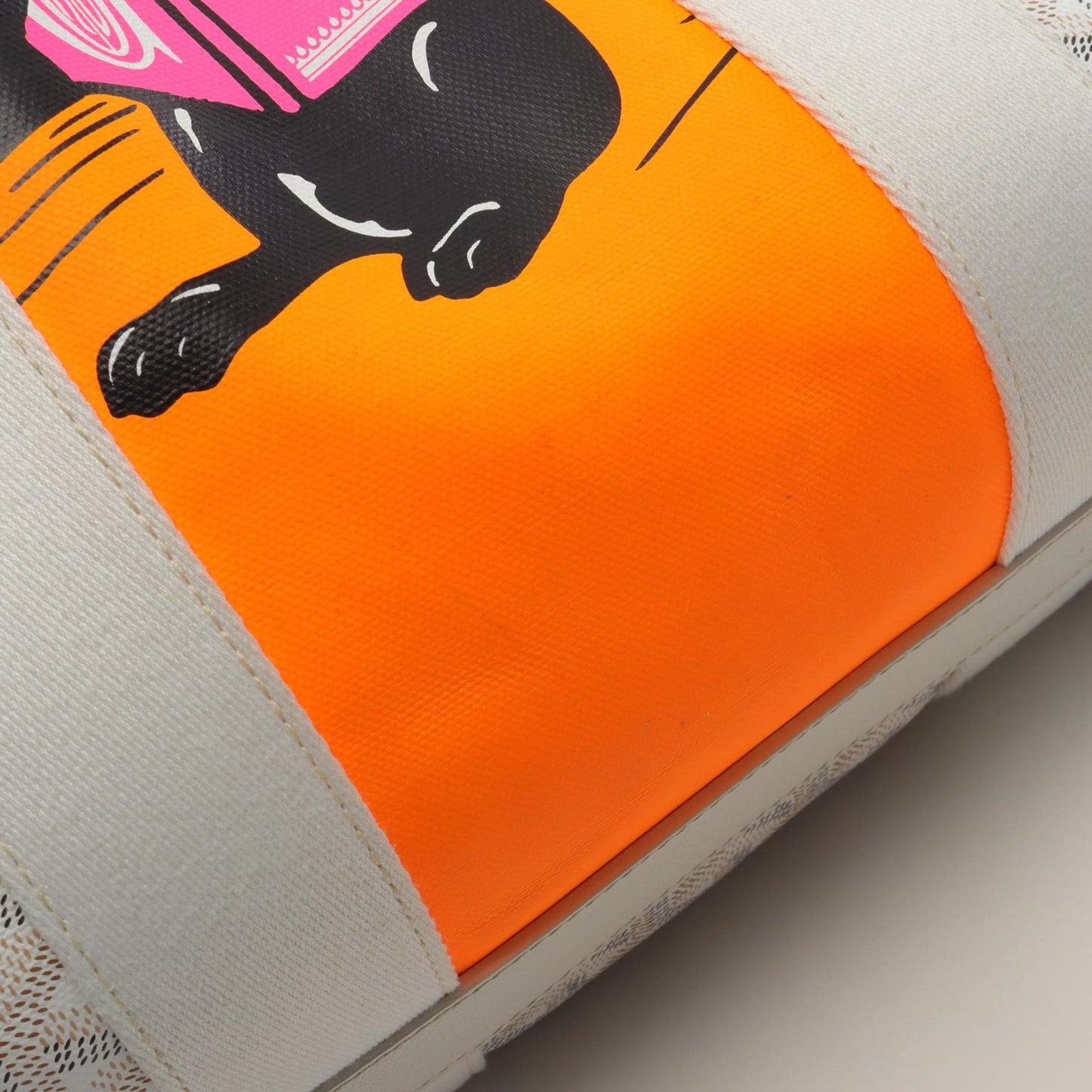 Goyard Villette PM Hulo Indian Motif Tote Bag in Coated Canvas and Leather, Women's, White, Multicolor