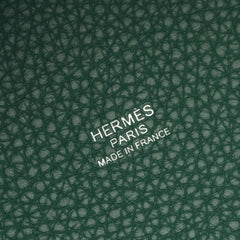 Hermes Hermès Picotin Lock PM handbag in Taurillon Clemence leather, green for women — New - Store Return