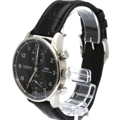 IWC Portugieser Chronograph Automatic Steel Watch IW371438 Polished — Very Good