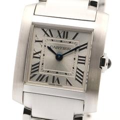 Cartier Tank Française SM Watch, Stainless Steel, Ladies, Silver Tone, WSTA0065 — Very Good