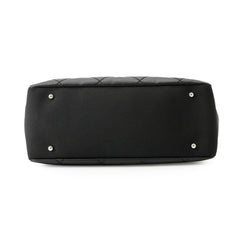 Chanel Matelassé Paris Biarritz Tote MM Coco Charm A34209 CHANEL Black Handbag Women's — Like New