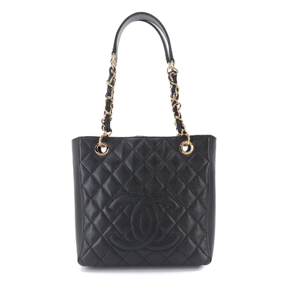 Chanel Matelasse PST Chain Tote Handbag, Caviar Leather, Black, A50994, Gold Hardware — New - Store Return