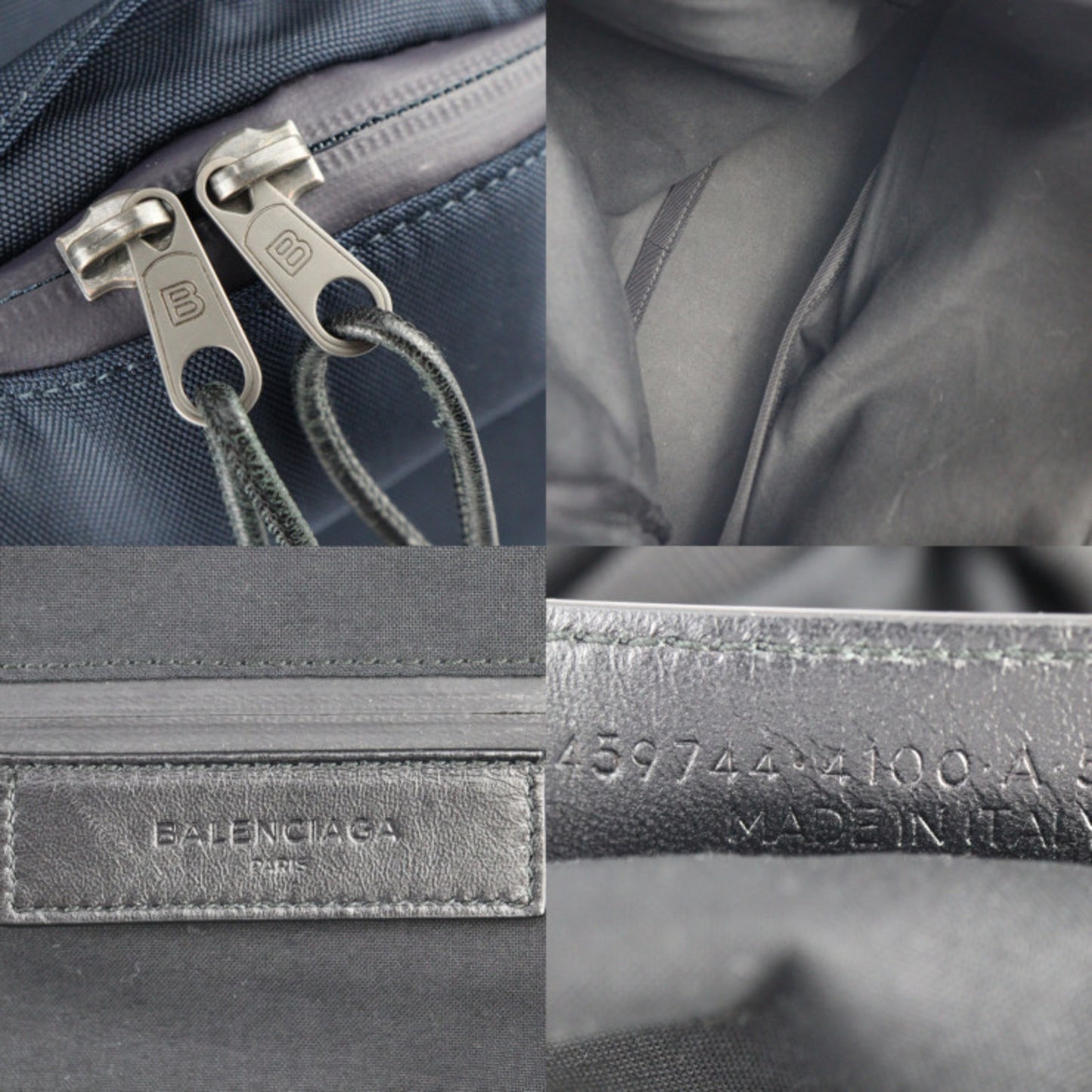 BALENCIAGA XPLORER Backpack, Daypack, 459744, Nylon Canvas, Navy, Embroidery, R2418073007074