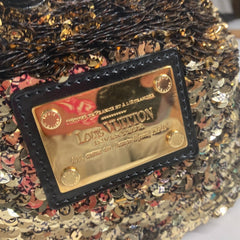 LOUIS VUITTON M40322 2010 Cruise Collection Noe Rococo All Sequin Shoulder Bag Handbag Leather Women's Gold L-240613-21 — Like New