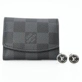 LOUIS VUITTON LV Award Cufflinks for Men, Black and Silver, M00912 — Like New