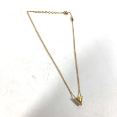 LOUIS VUITTON M69618 Chain Essential V Pearl Accessory Necklace Metal Women's Gold — Like New