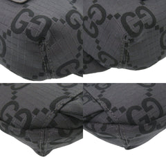Gucci 767984 GG pattern nylon canvas gray bag, body waist bag 1083GUCCI — Like New