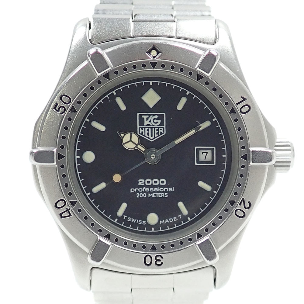 TAG Heuer Professional Boys' Quartz Watch, Stainless Steel, 962.015, Battery-Powered, 2000 Series, Women's/Men's/Unisex — Good