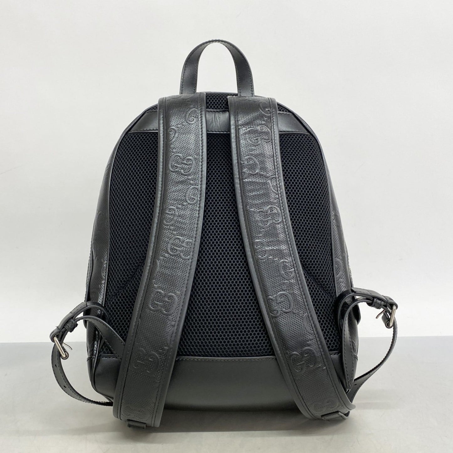 Gucci Backpack/Daypack GG Embossed Leather Black 658579 for Men and Women