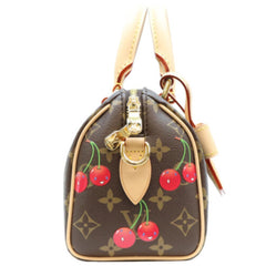 LOUIS VUITTON x Takashi Murakami M13094 Monogram Cherry Speedy Bandoulière 20 Shoulder Bag, Brown, Gold Hardware, Women's — Like New
