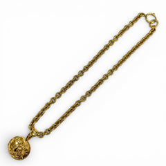 CHANEL Vintage 94P 1994 Coco Mark Chain Necklace Pendant Gold Made in France Women's Men's — Like New