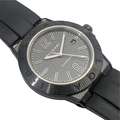 BVLGARI Diagono Magnesium Date Ceramic Gray Dial Rubber Black Automatic Men's Watch DG41SMC — Good