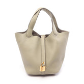 Hermes Picotin Lock PM Handbag, Leather, Taurillon Clemence Women's, Green — New - Store Return