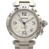 Cartier Pasha C GMT W31078M7 Stainless Steel Automatic Watch — Very Good