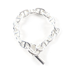 HERMES Chaine d'Ancre MM AG925 14-link bracelet, silver, made in France, 2024 model, weight 52.0g, women's — Like New