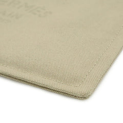 HERMES New Yachting PM Flat Pouch Handbag Canvas Leather Sand Beige — New - Store Return
