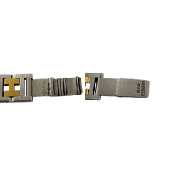 HERMES Arceau Stainless Steel GP Quartz Wristwatch, Silver/Gold, 21563 — Good
