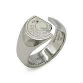 HERMES Hermes Clou de Selle Carousel Ring Metal Ivory #60 Japanese size approx. 1 — Like New
