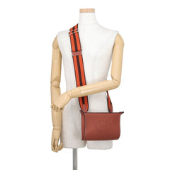 Hermes Shoulder Bag Videpoche Sienne Brick Havana Togo W Stamp Handbag HERMES — Like New