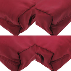 Prada 1N0021 Triangle Logo Nylon Red Cosmetic Pouch Handbag 0513PRADA — Like New