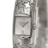 Christian Dior watch, white dial, silver Diophilic D96-100, women's, stainless steel, quartz, OC1*** — Good