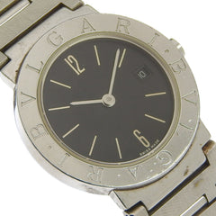 BVLGARI Wristwatch BB26SSD Stainless Steel Quartz Analog Display Black Dial Women's — Good