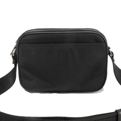 Burberry Paddy Logo Crossbody Shoulder Bag, Cotton Calfskin, Rubber Embossed Nylon, Black, 8049094, Men's — New - Store Return