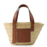 Loewe handbag, basket bag, small, raffia leather, 327.02.S93, LOEWE — Like New
