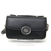GUCCI Petit GG Mini Shoulder Bag Black Leather 739722 3WAY — Like New