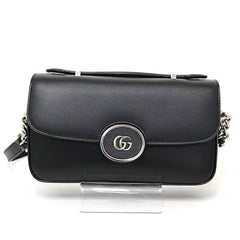 GUCCI Petit GG Mini Shoulder Bag Black Leather 739722 3WAY — Like New