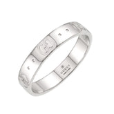 Gucci Icon Ring #19, 18K White Gold (750) — Like New