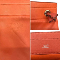HERMES Sac Aline Mini Shoulder Bag, Milo Lambskin, Terracotta, Leather Pochette, Aline, Hermes — Like New