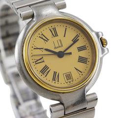 Dunhill Millennium Women's Watch, Stainless Steel with Gold Plated Quartz Movement, Analog Display, Dial — Good