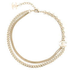 Chanel Necklace Coco Mark Rhinestone B25 K ABG553 CHANEL Women's NECKLACE — Like New