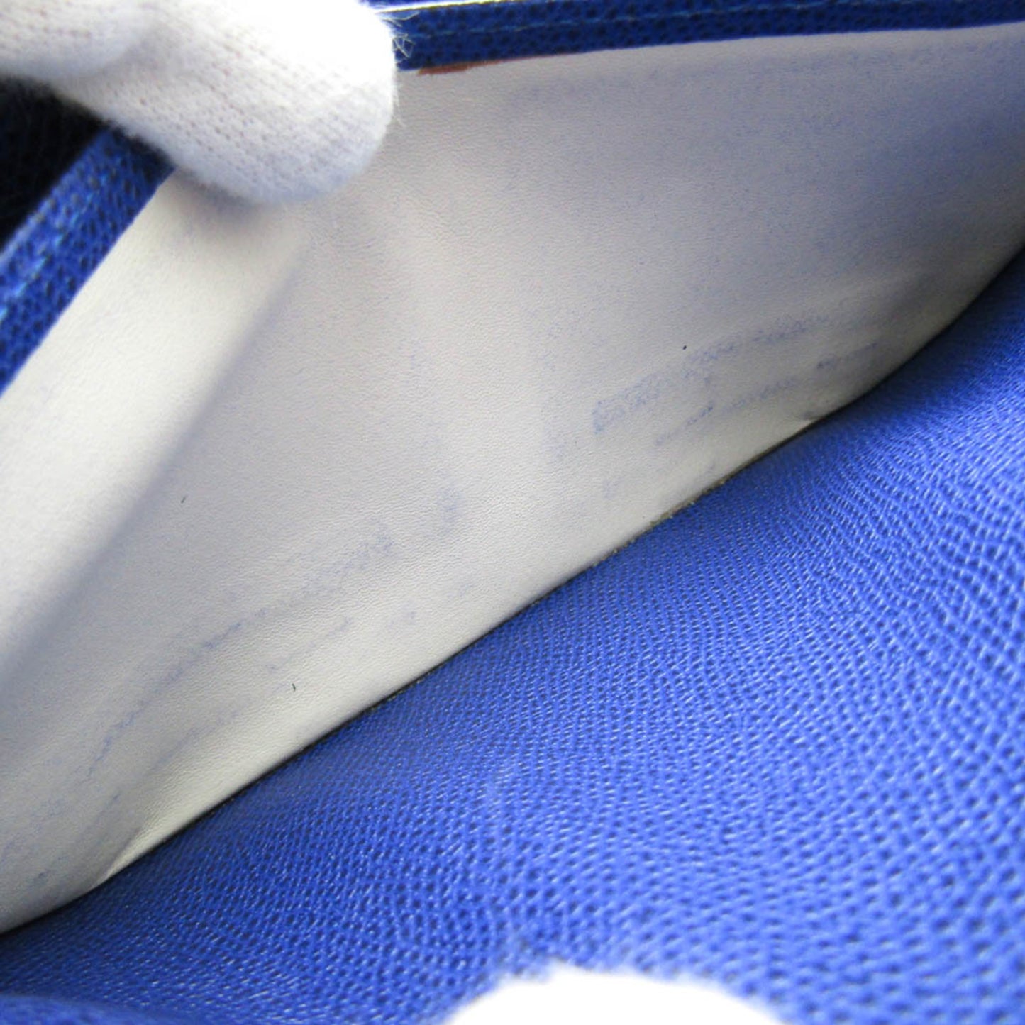 Valextra V9L06 Women's Calfskin Long Wallet (bi-fold) Royal Blue