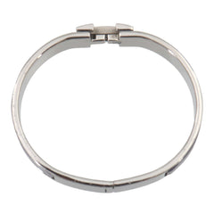 Hermes Clic H PM Bangle, Purple, Silver — Like New