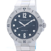 BVLGARI Diagono Scuba DP41BSSSD DP41SSD Men's Watch SS 40379 — Very Good