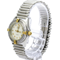 BREITLING Callistino 18K Gold Steel Quartz Ladies Watch B52043 Polished — Very Good