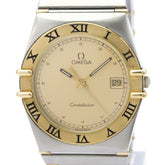 OMEGA Constellation 18K Gold Steel Quartz Mens Watch 396.1070 Polished — Very Good