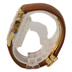Cartier W1006922 925 Must de Ronde LM Vermeil Small Seconds Trinity Watch Gold Ivory Dial Ladies — Like New