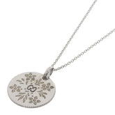 Gucci Icon Bloom Circle Necklace 18K White Gold Women's GUCCI — Like New