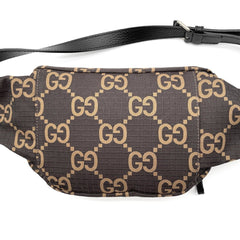 GUCCI GG Jacquard Ripstop Waist Bag Belt 767934 Nylon Brown Men's Women's — Like New