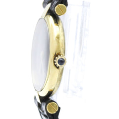 CARTIER Must Vendome Gold Plated Leather Quartz ladies Watch — Good