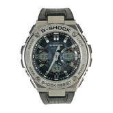 CASIO Casio Watch Mid Size Series GST-W310-1AJF Silver Black Stainless Steel Resin Men's Analog Digital Solar Radio — Good