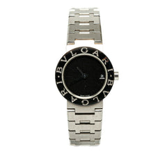 BVLGARI Watch BB23SS Quartz Black Dial Stainless Steel Women's — Good